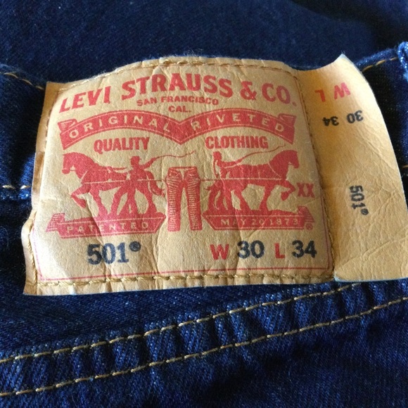 ✔️ New Original Levi’s 501 Shrink to Fit 30x34 Shrunk 28x30 - Picture 4 of 6